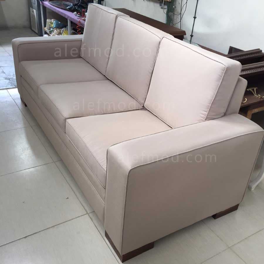 مبل تمام پارچه سه نفره مدل 17692