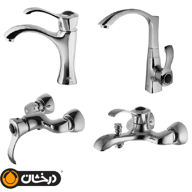 شیرآلات درخشان مدل رزکات کروم