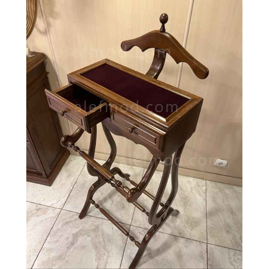 جا کتی چوبی ایستاده (جالباسی ایستاده با کشو) مدل 16266 — تصویر ۹
