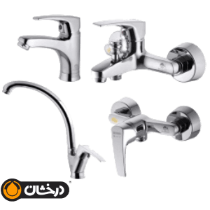 شیرآلات درخشان مدل لایت کروم