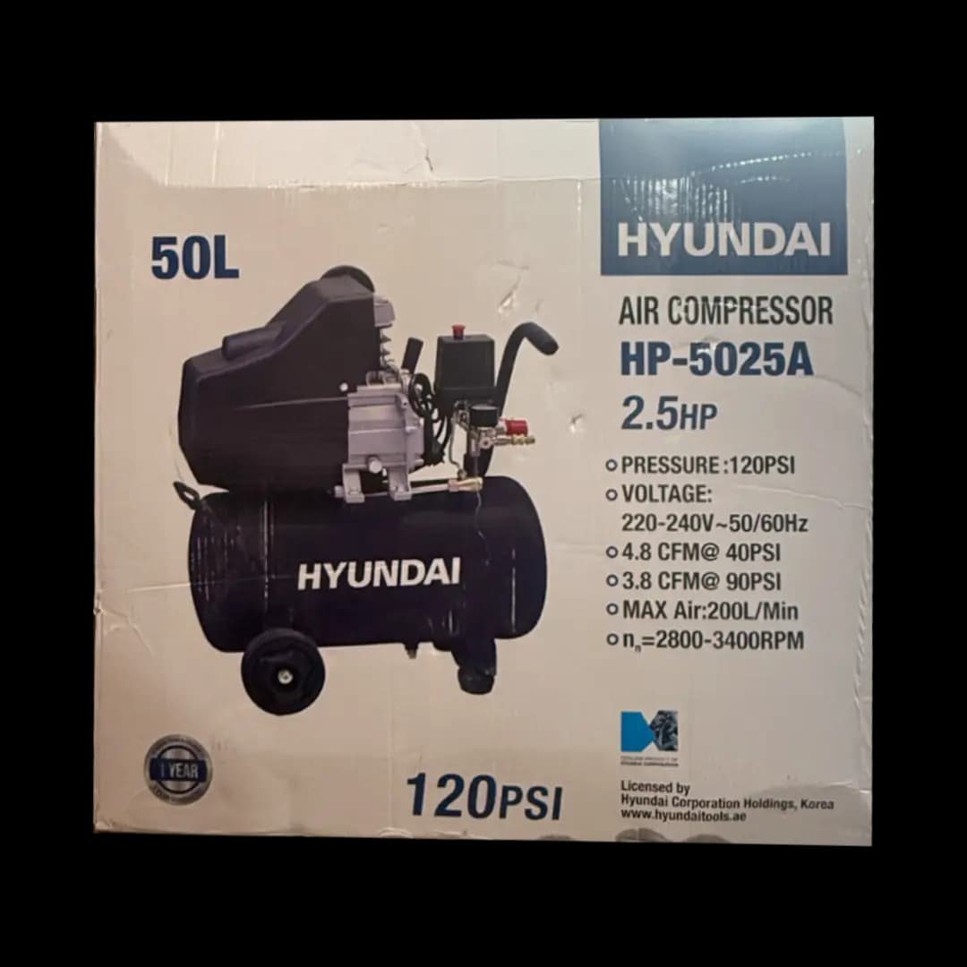 کمپرسور باد 50 لیتری هیوندای مدل HP-5025A — تصویر ۸