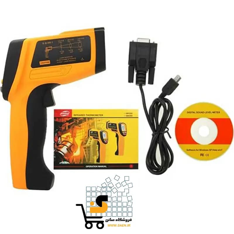 دماسنج تفنگی دیتالاگر 1850 درجه مدل GM1850 از کمپانی BENETECH — تصویر ۳