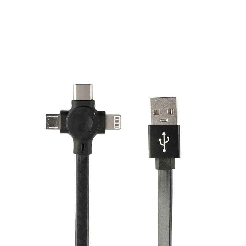 کابل تبدیل USB به USB-C / microUSB / لایتنینگ پرووان مدل PCC365R طول 1 متر — تصویر ۶