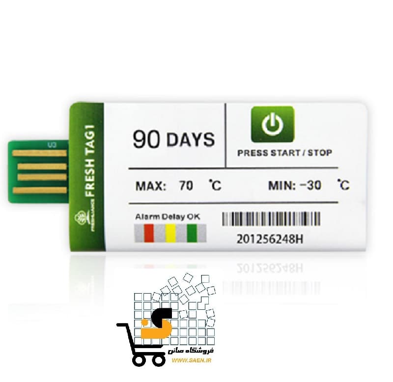 دیتالاگر دما یکبار مصرف 90 روزه -30 تا +70 درجه مدل FRESH TAG-1
