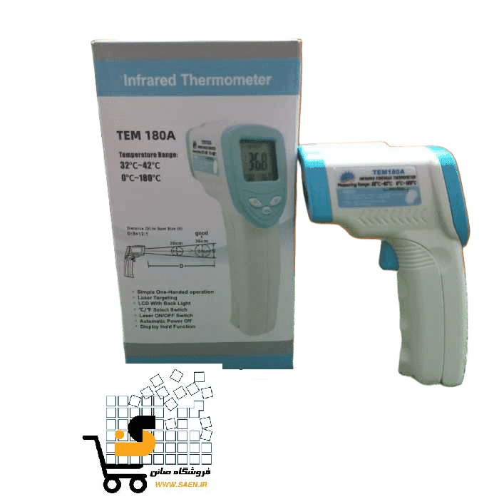 تب سنج کودک و دما سنج لیزری tem-180a — تصویر ۵