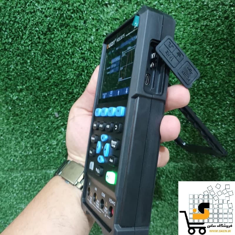 اسیلوسکوپ دستی با فانکشن ژنراتور و مولتیمتر HDS307S دو کانال ساخت کمپانی OWON — تصویر ۸