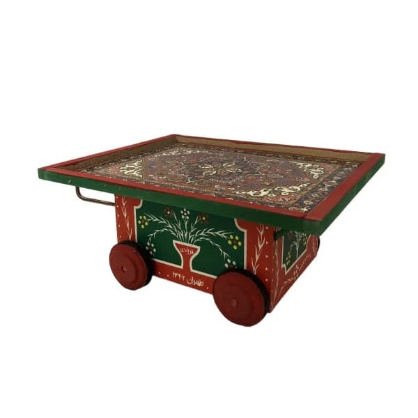 گاری چوبی دکوری کد ۱۵