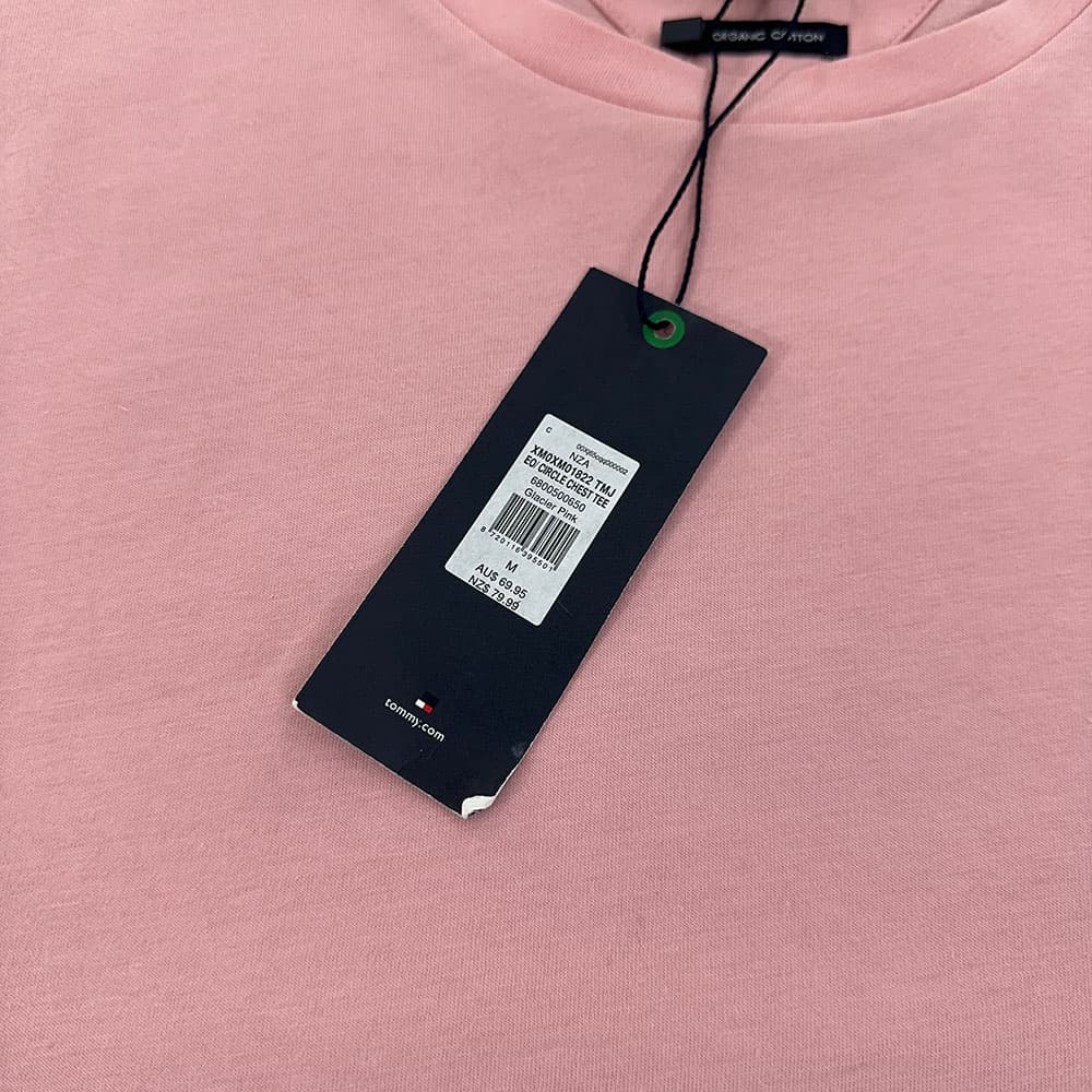 تیشرت اورجینال TOMMY HILFIGER رنگ صورتی سایز M — تصویر ۶