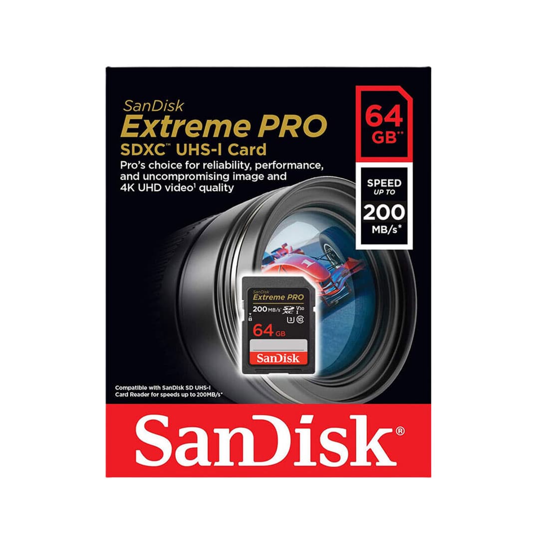 کارت حافظه سن دیسک SDXC Extreme PRO U3 200M ظرفیت 64 گیگابایت — تصویر ۷
