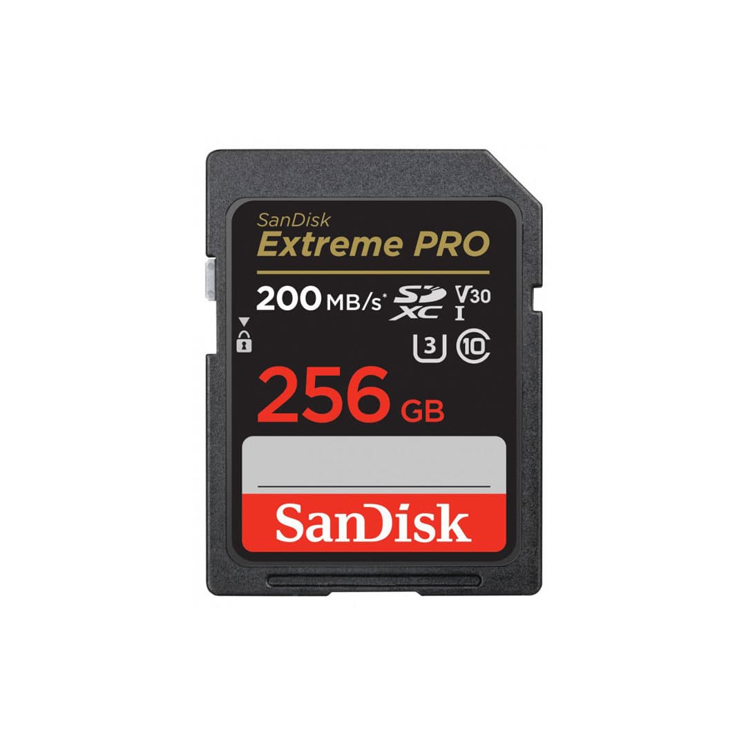 کارت حافظه سن دیسک SDXC Extreme PRO U3 200M ظرفیت 256 گیگابایت
