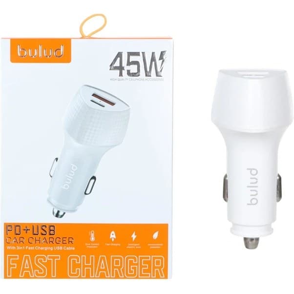 شارژر فندکی خودرو مدل بولود c10 فست شارژ Fast charger (45w)