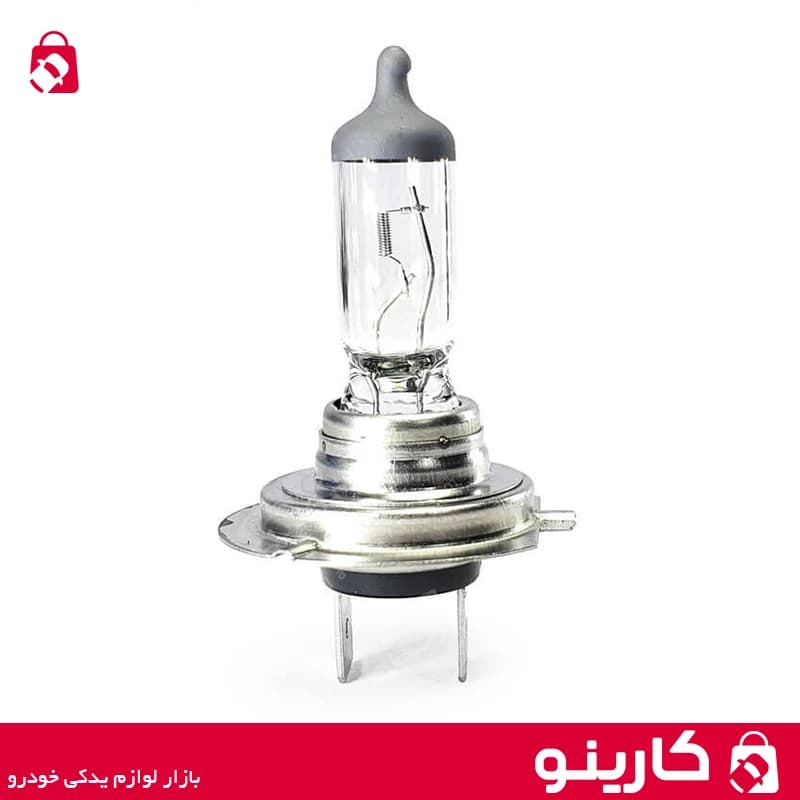 لامپ هالوژن H7PT45 چراغ جلو 55 وات 12 ولت با پایه گرد تک خار بدون سیم پژو پارس ایساکو — تصویر ۴