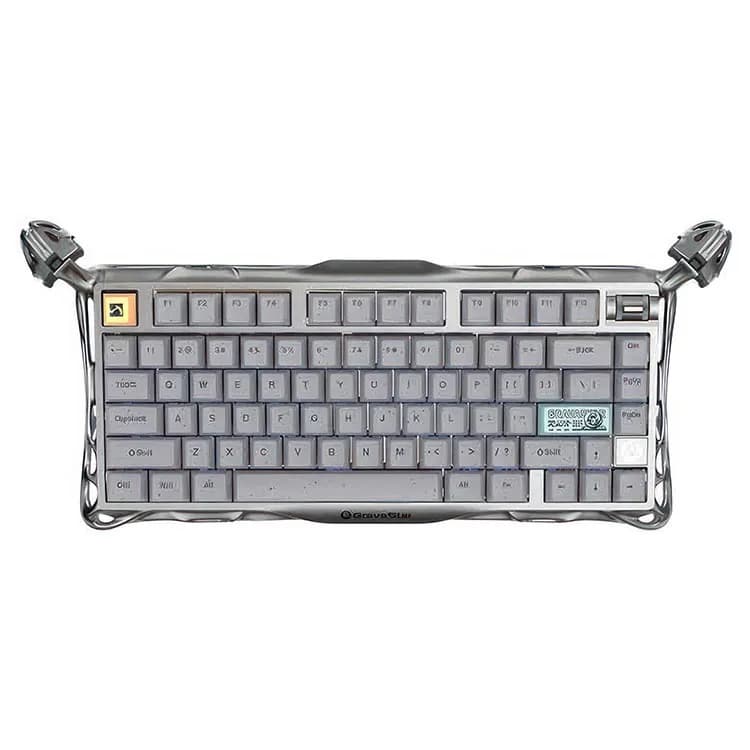 کیبورد بی سیم گیمینگ گراواستار GravaStar Mercury K1 Pro Wireless – خاکستری