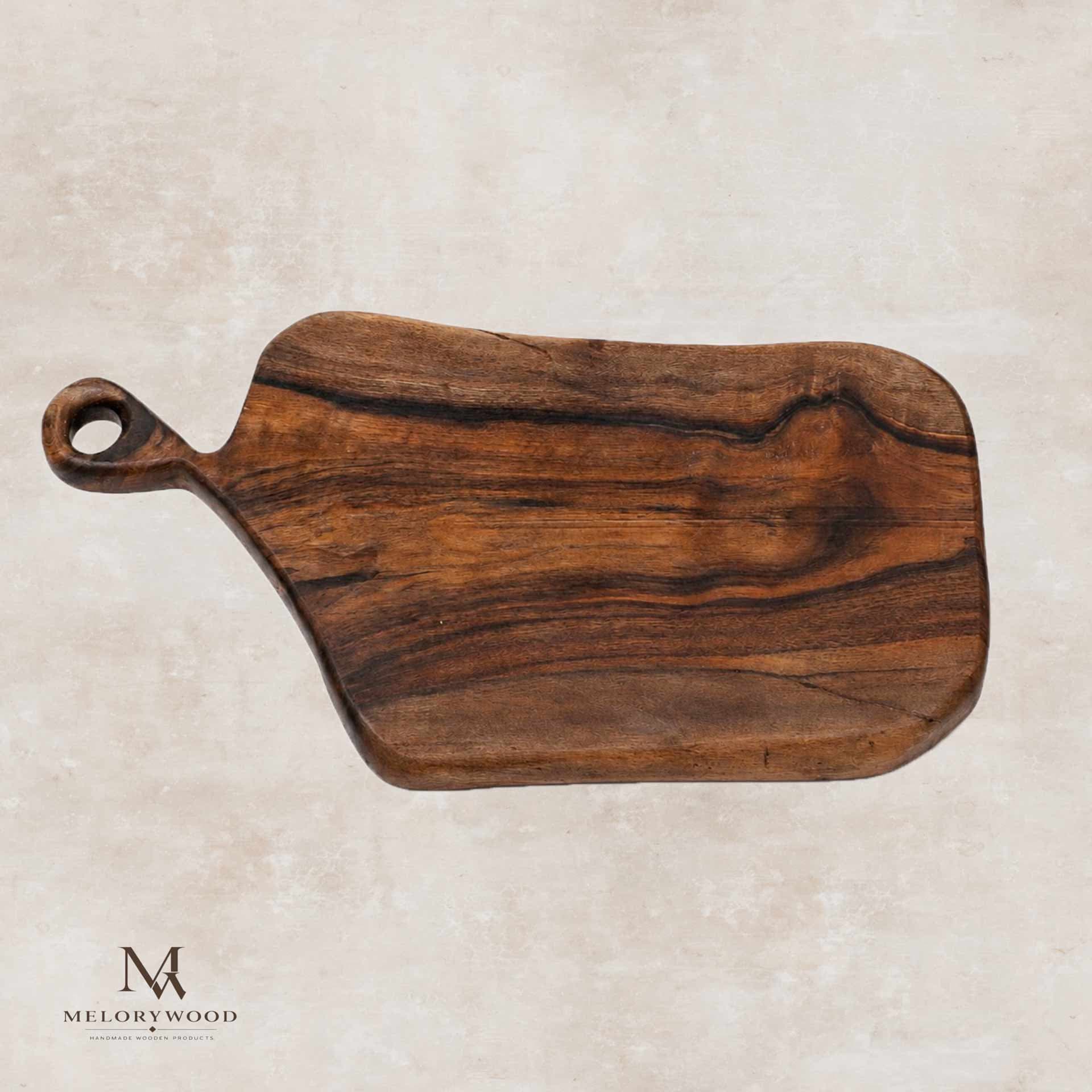 تخته گوشت چوب گردو دسته دار کد d665