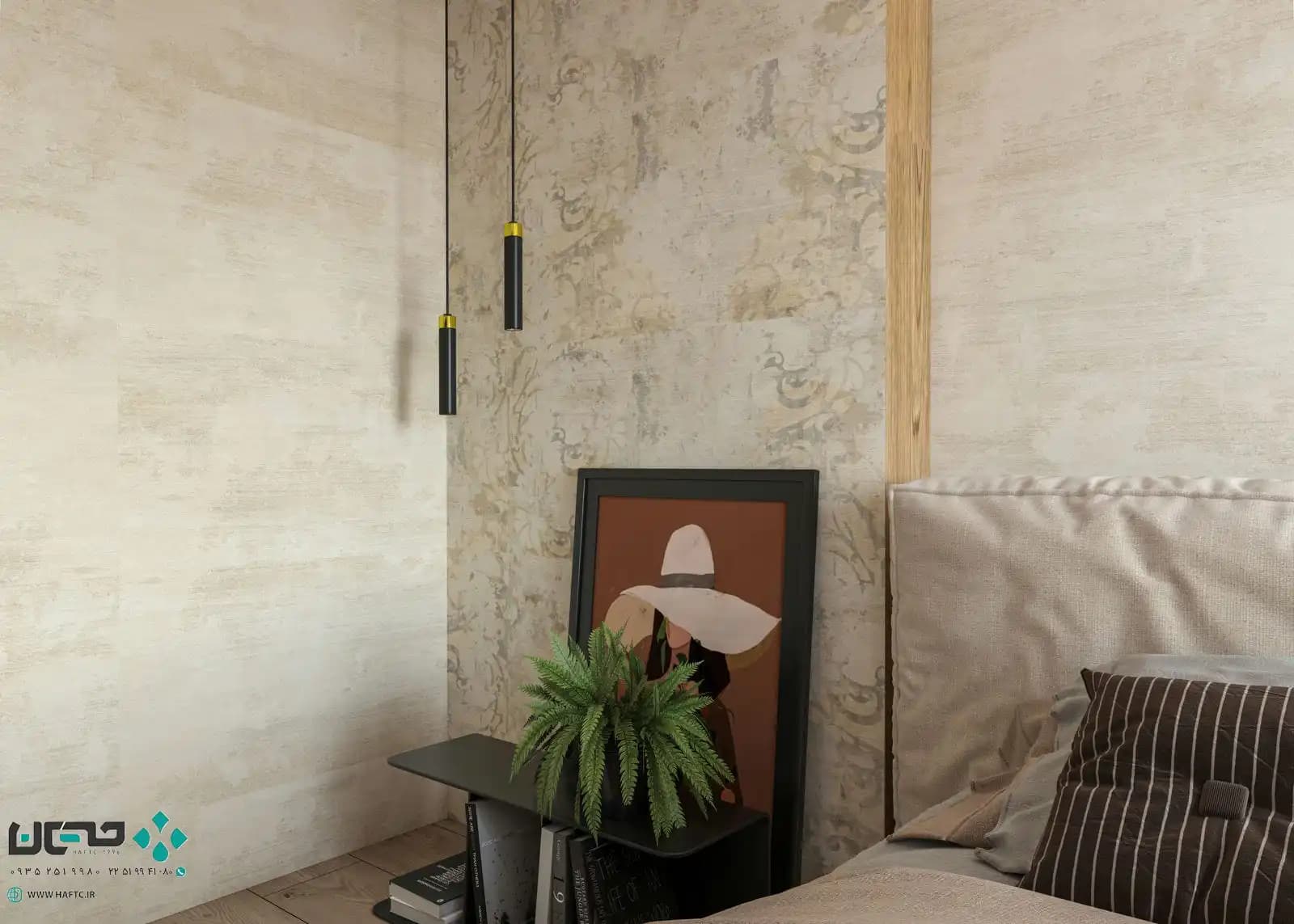 سرامیک عقیق مدل بریسا 120*60 کرم دکور مات