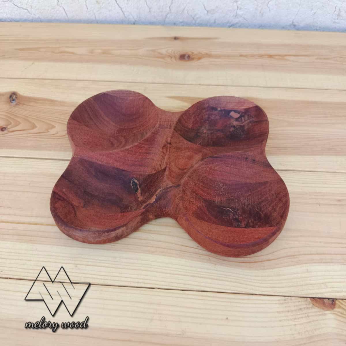 اردوخوری چهار قسمتی چوب اکالیپتوس کد d570 — تصویر ۹