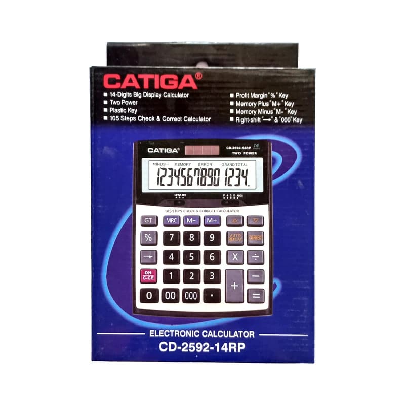 ماشین حساب کاتیگا مدل CD-2592-14 RP — تصویر ۳