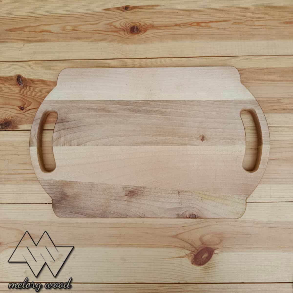 تخته سرو دسته دار چوب گردو کد d543 — تصویر ۳