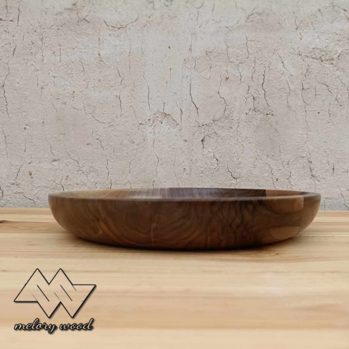 میوه خوری چوب گردو چند تکه کد d528 — تصویر ۴