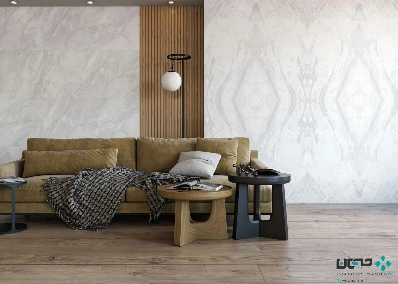 سرامیک عقیق مدل رزتا 120*60 طوسی بوک مچ A مات