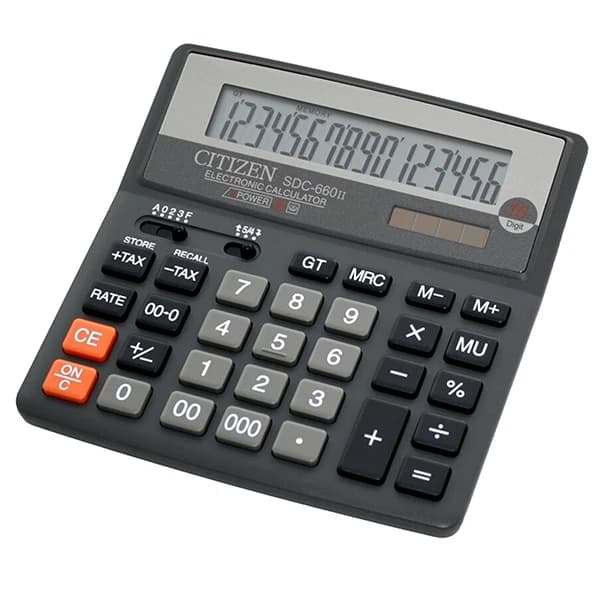 ماشین حساب سیتی زن مدل SDC-660II — تصویر ۴