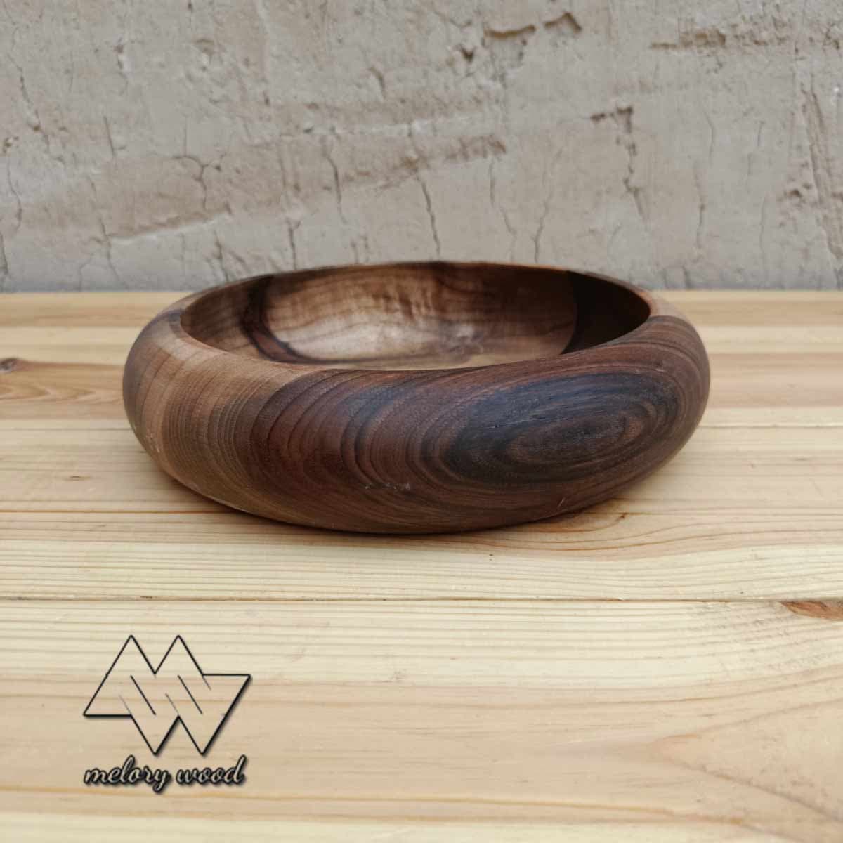 کاسه خمره ای چوب گردو قابل شست و شو d518 , d519 — تصویر ۸