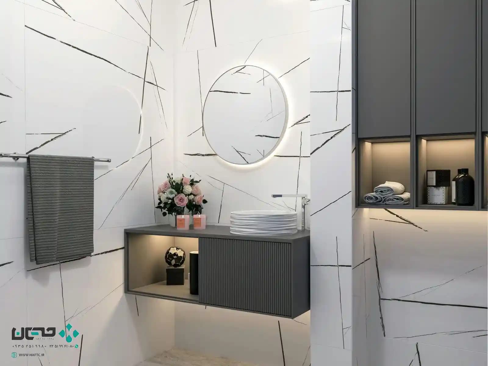 سرامیک عقیق مدل رنجر 120*60 سفید نانوپولیش