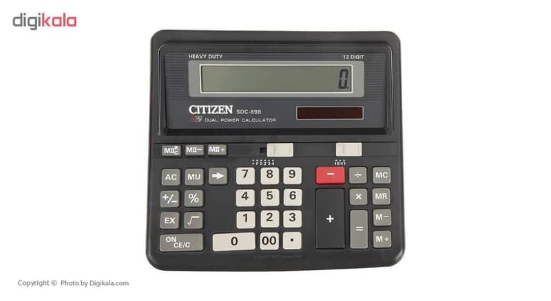 ماشین حساب سیتی زن مدل SDC-898 — تصویر ۱۰