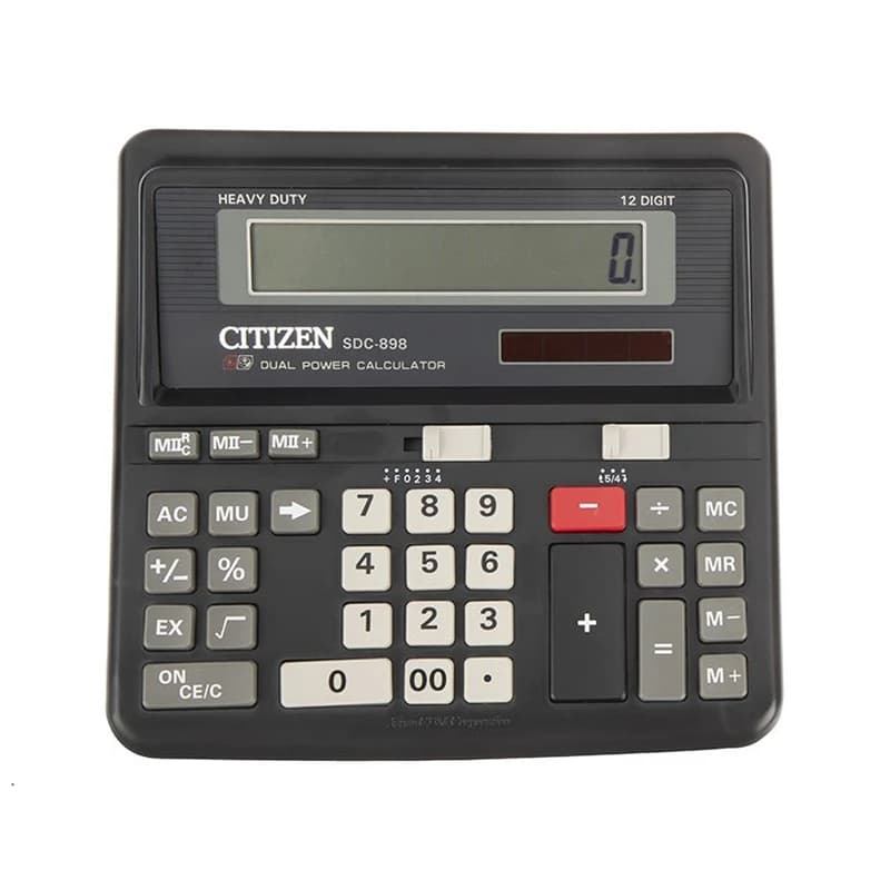 ماشین حساب سیتی زن مدل SDC-898 — تصویر ۹
