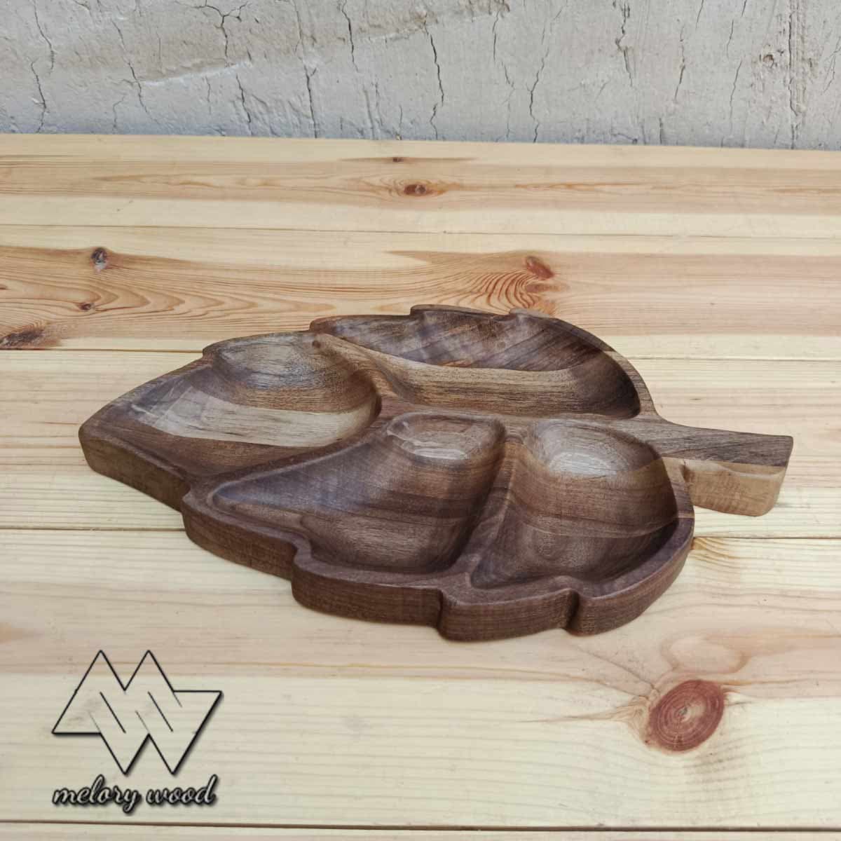 اردو خوری چوب گردو طرح برگ کد d502 , d503 — تصویر ۹