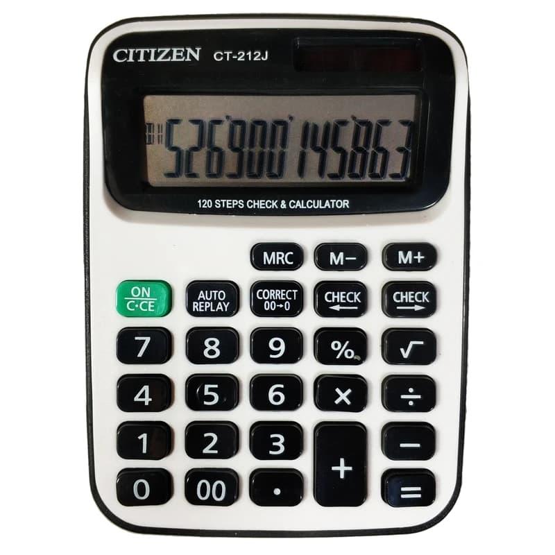 ماشین حساب سیتی زن مدل CT-212J — تصویر ۷