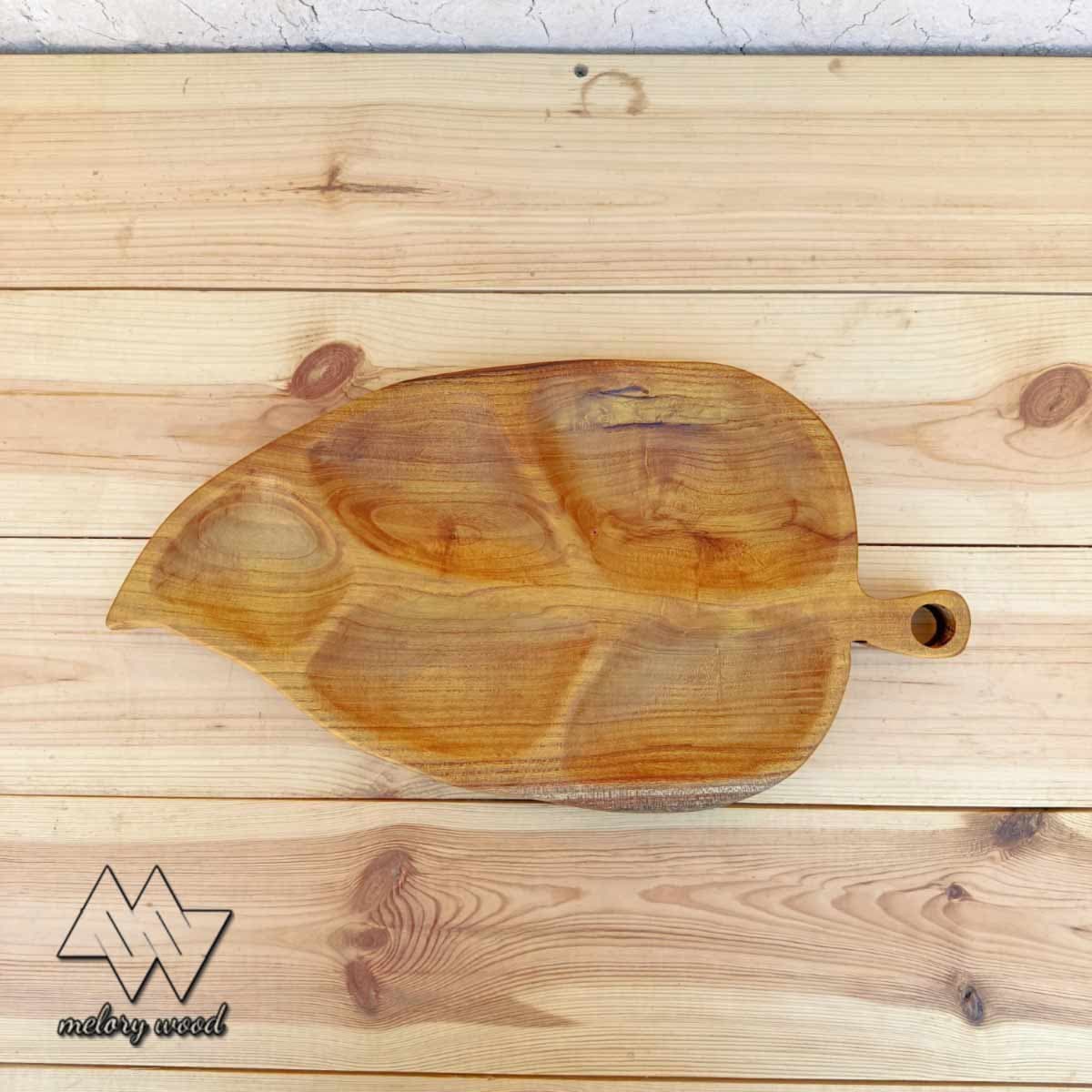 اردو خوری چوب توت طرح برگ کد d479 — تصویر ۷
