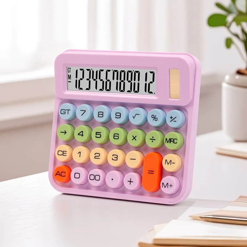 ماشین حساب رومیزی مدل خورشیدی کد DS-2811C — تصویر ۸