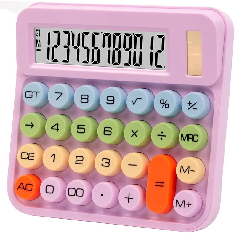 ماشین حساب رومیزی مدل خورشیدی کد DS-2811C