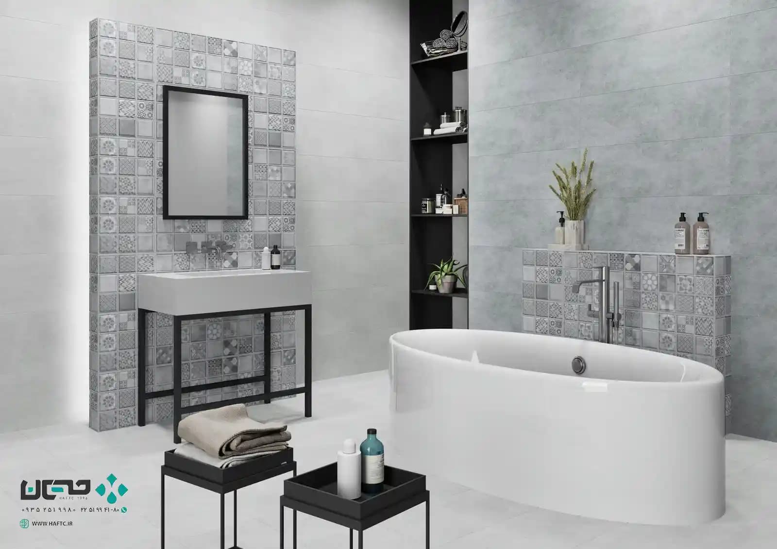 سرامیک عقیق مدل جنسیس 120*40 طوسی دکور اسپشیال مات