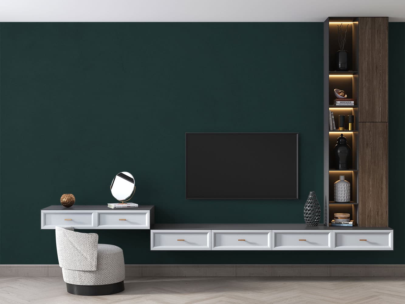 کاغذ دیواری ساده شیک M20024800 — تصویر ۶