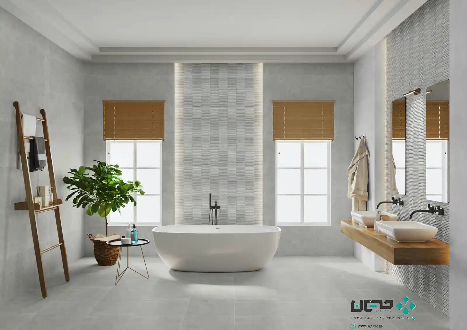 سرامیک عقیق مدل مادیسون 120*40 طوسی تیره مات