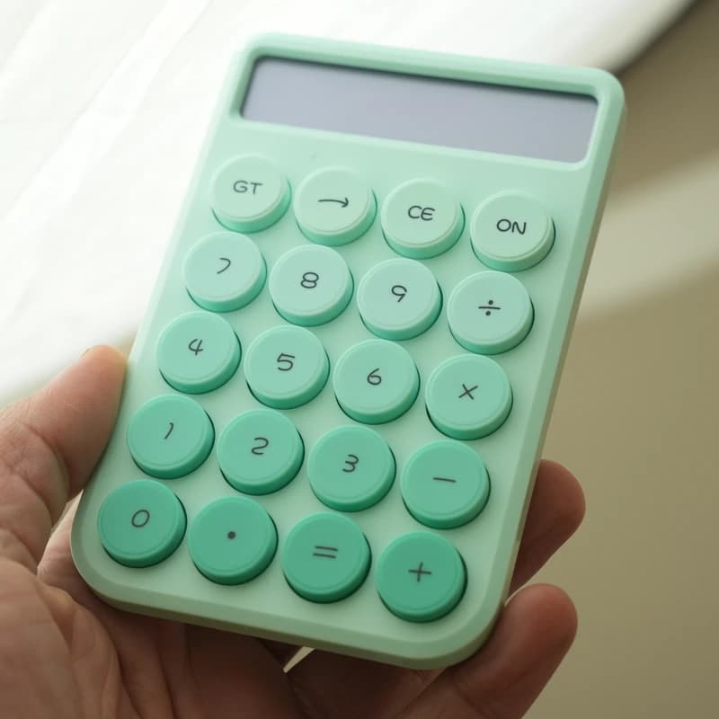 ماشین حساب رومیزی مدل پاستلی کد OS-9166 — تصویر ۹
