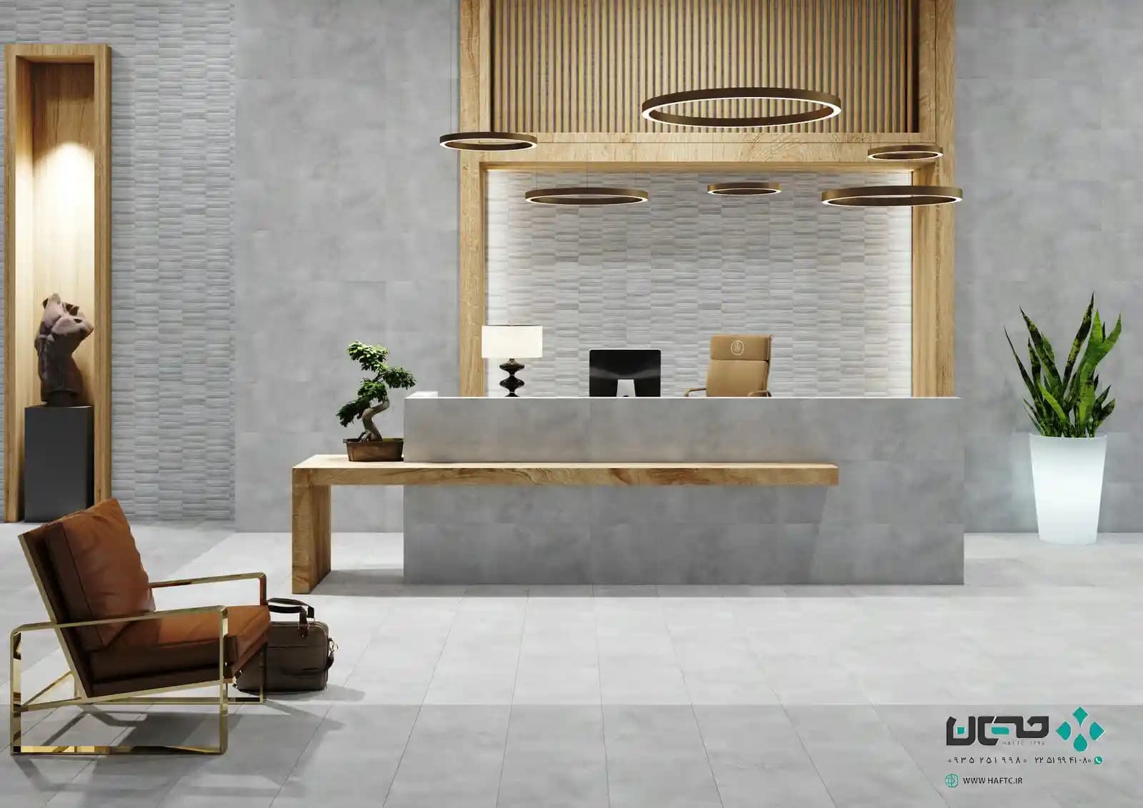 سرامیک عقیق مدل مودنا 120*40 طوسی مات