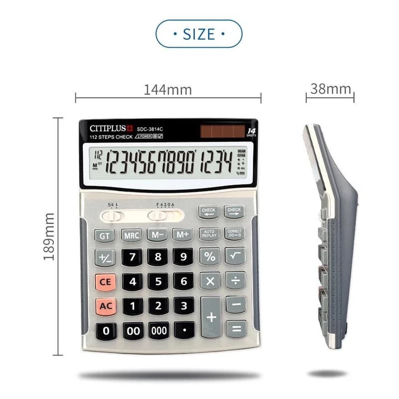 ماشین حساب سیتیزن مدل SDC-3814C — تصویر ۴