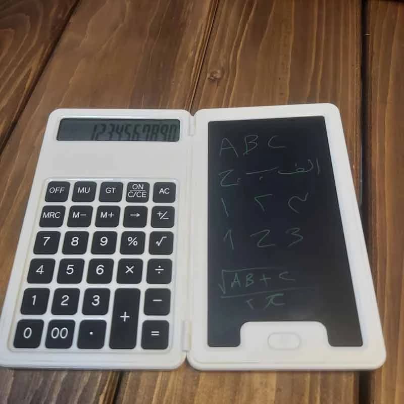 ماشین حساب مدل mini handwriting calculator طرح پد یادداشت دار — تصویر ۸