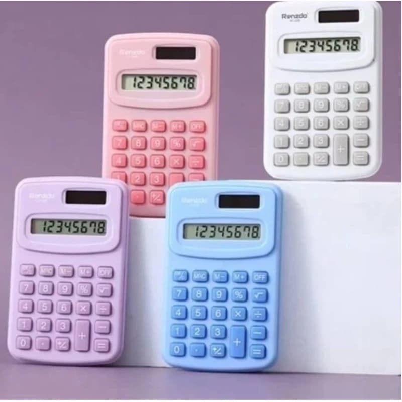 ماشین حساب جیبی رنزدو مدل پاستیلی کد p10 — تصویر ۷