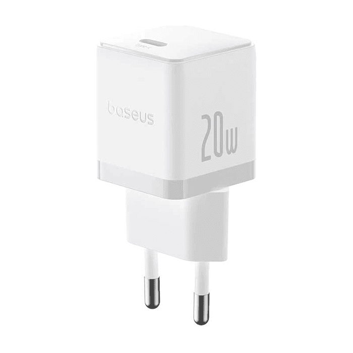 شارژر دیواری باسئوس مدل Palm 20W – سفید