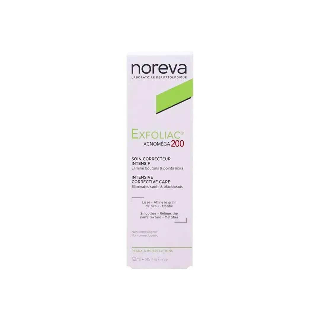 کرم ضد جوش نوروا EXFOLIAC ACNOMEGA 200 حجم 30 میلی لیتری — تصویر ۷