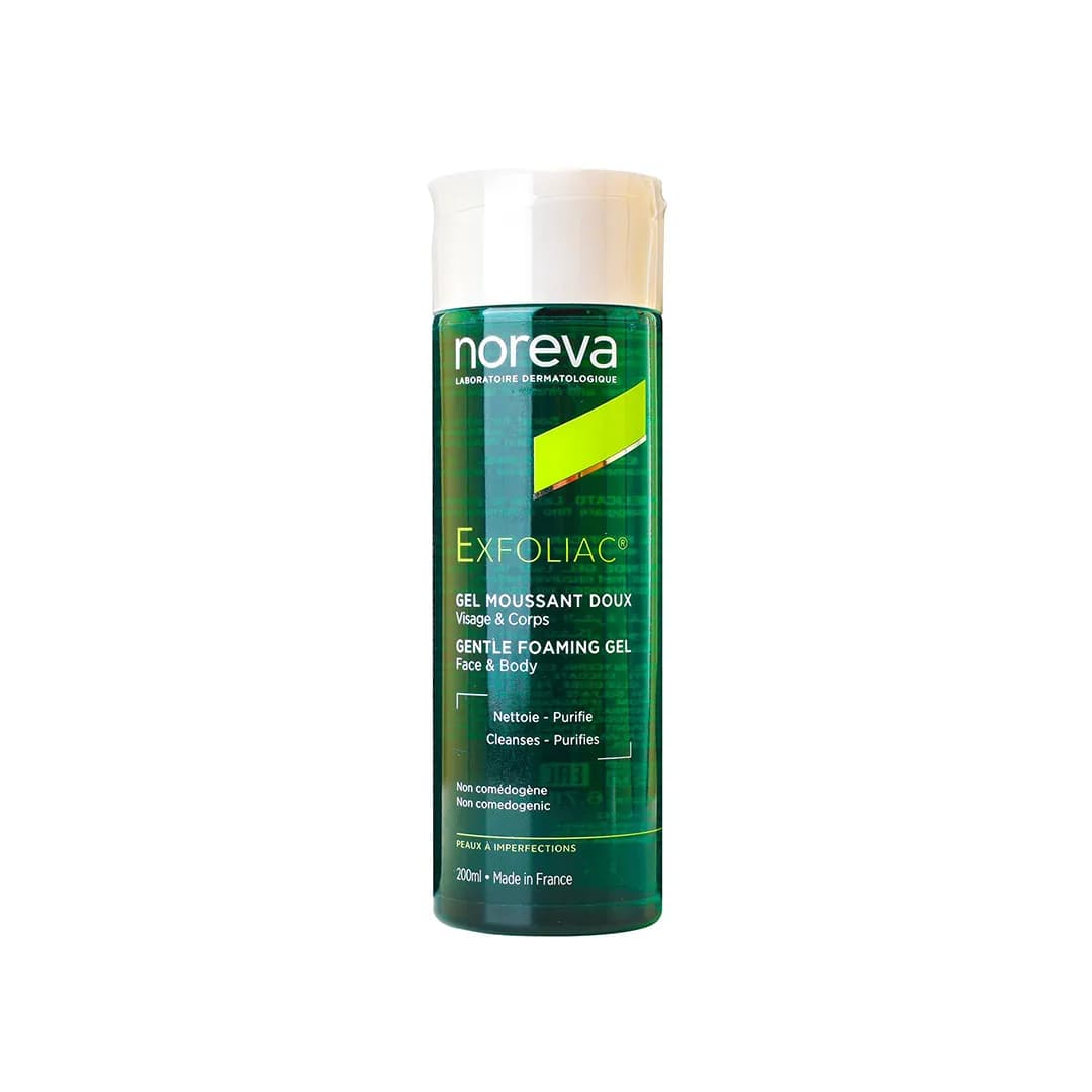 ژل شست و شو صورت و بدن نوروا EXFOLIAC DOUX حجم 200 میلی لیتری — تصویر ۲