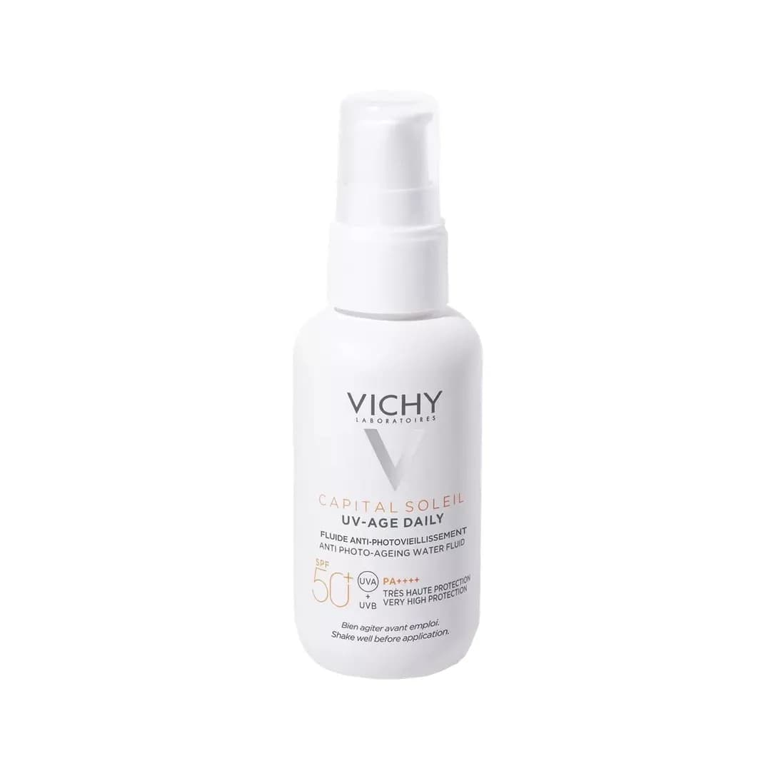 کرم ضد آفتاب بی رنگ ضد چروک ویشی CAPITAL SOLEIL SPF50 UV-AGE DAILY حجم 40 میلی لیتری — تصویر ۱۰