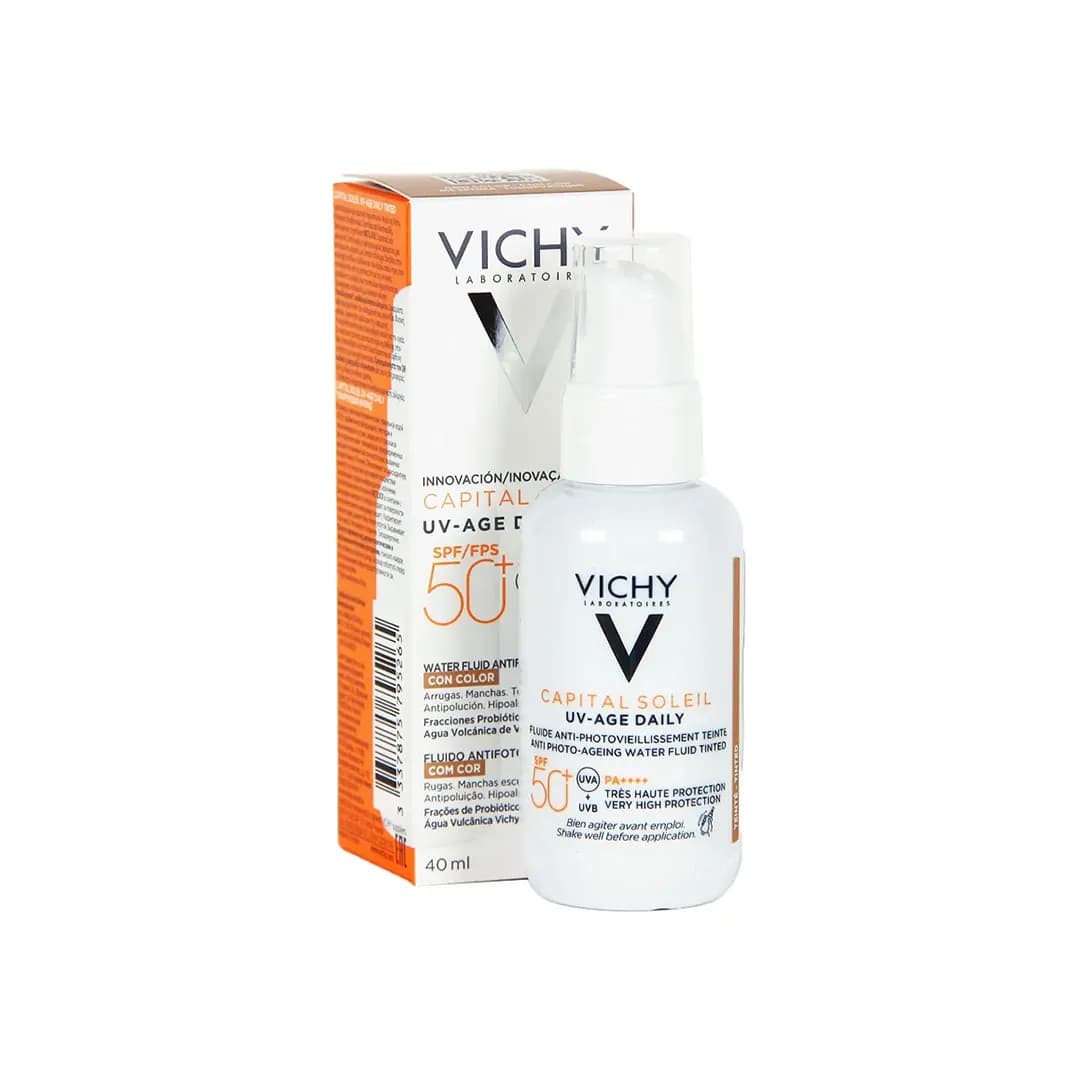 کرم ضد آفتاب بی رنگ ضد چروک ویشی CAPITAL SOLEIL SPF50 UV-AGE DAILY حجم 40 میلی لیتری — تصویر ۹