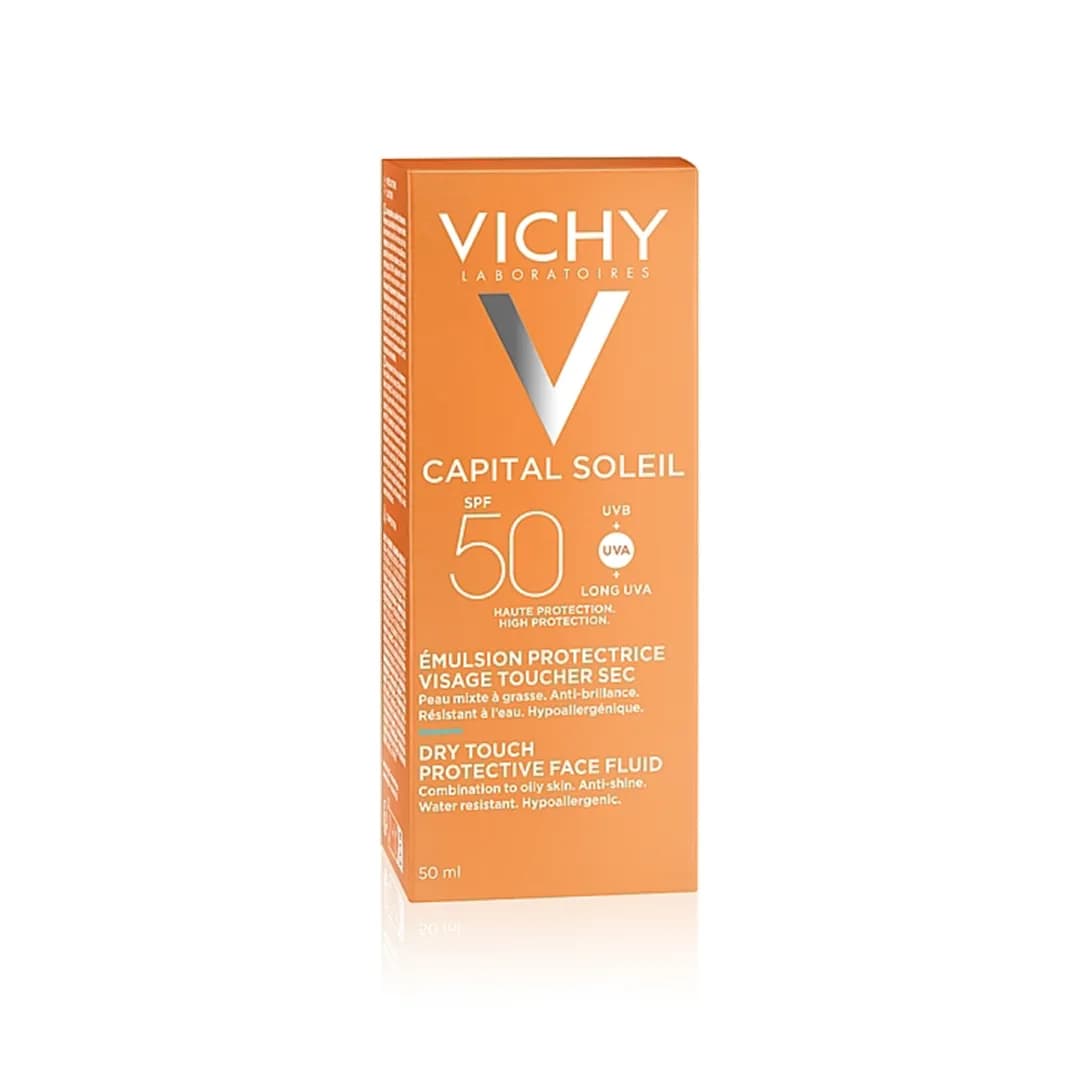 کرم ضد آفتاب بی رنگ ویشی CAPITAL SOLEIL SPF50 EMULSION حجم 50 میلی لیتری — تصویر ۱۲