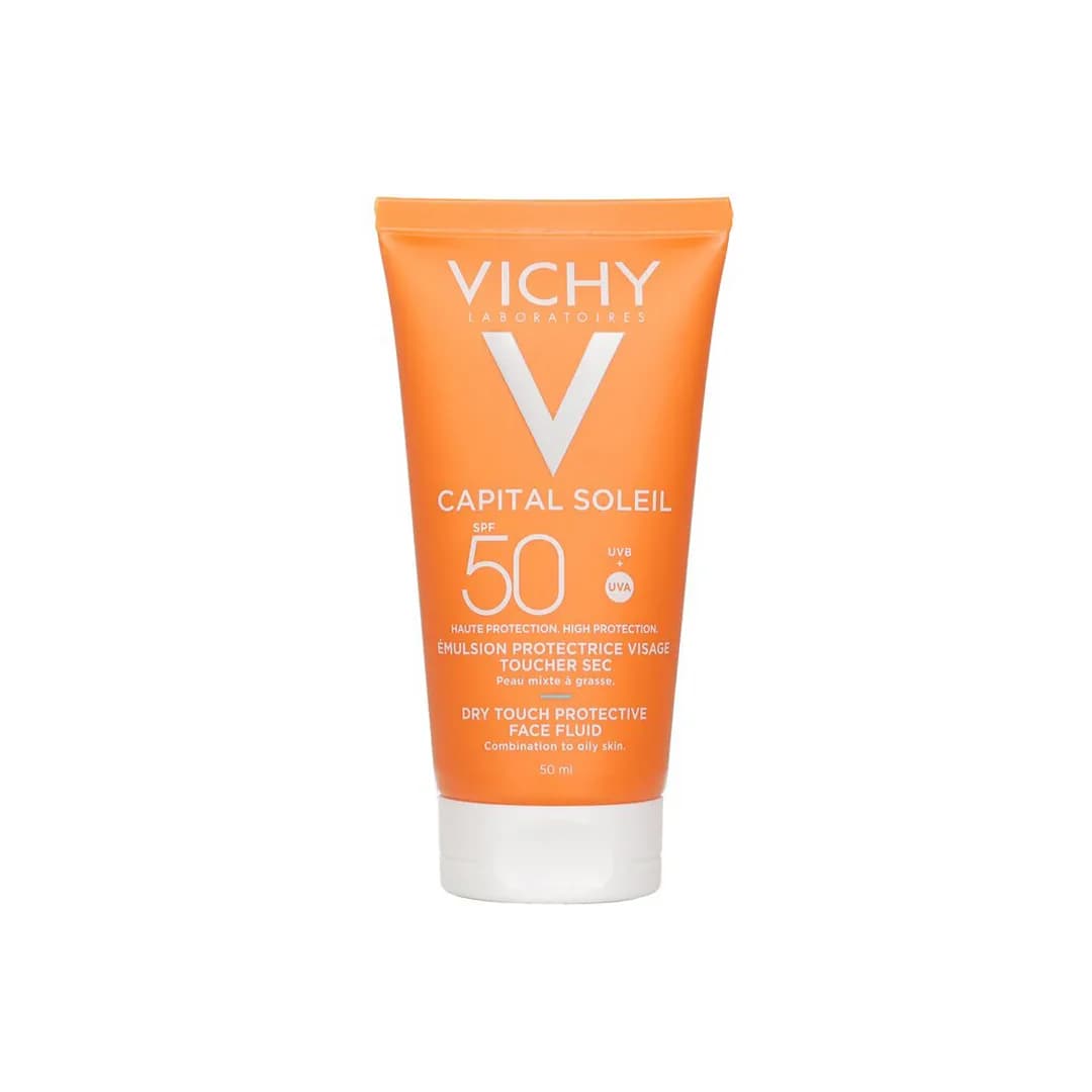 کرم ضد آفتاب بی رنگ ویشی CAPITAL SOLEIL SPF50 EMULSION حجم 50 میلی لیتری — تصویر ۸