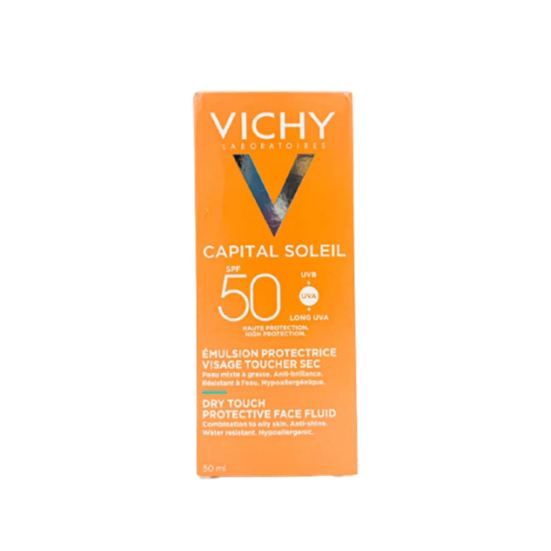 کرم ضد آفتاب بی رنگ ویشی CAPITAL SOLEIL SPF50 EMULSION حجم 50 میلی لیتری — تصویر ۷
